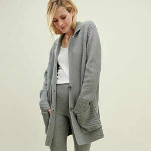 Splendid Charlotte Knit Blazer in mid Heather Grey